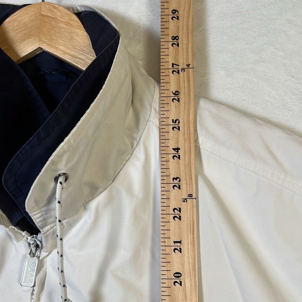 Vintage Gear For Sports 90s‎ white Pullover Windbreaker Jacket - Mens Medium - Picture 4 of 11